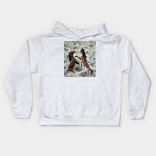 Wild Mustang Battle Photo Kids Hoodie